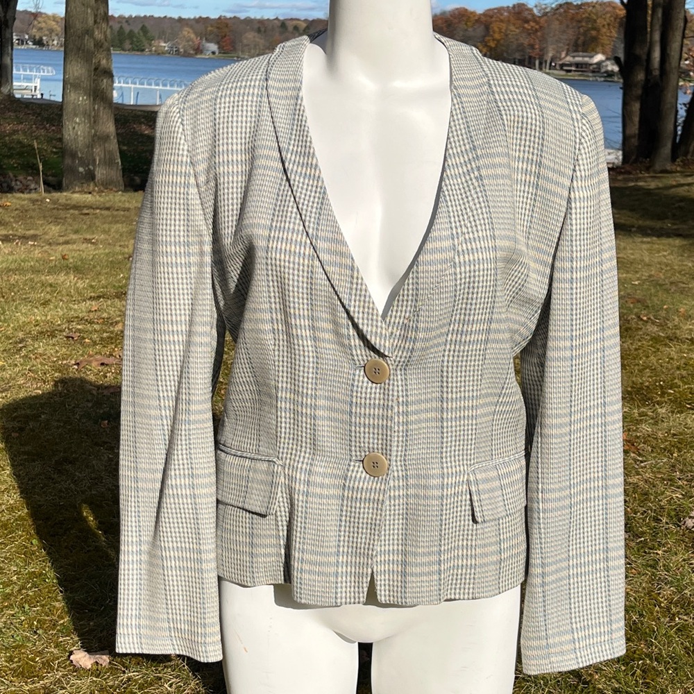 Vintage Giorgio Armani Italian wool blazer M (8)